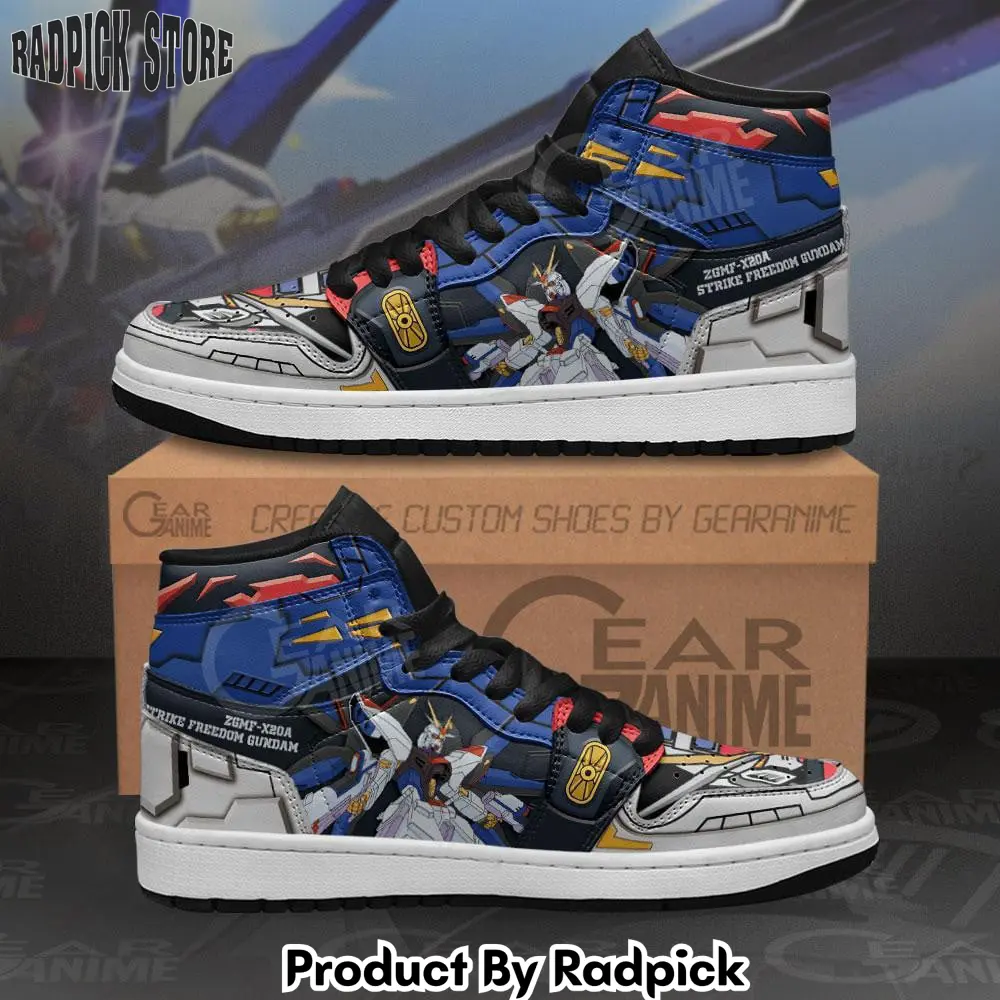 Zgmfx20a strike freedom gundam air jordan high top sneakers anime  rp0401910